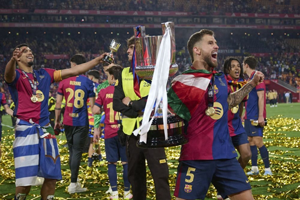 2024-2025賽季西班牙國(guó)王杯決賽：巴薩3:2擊敗皇馬奪冠